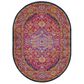 Surya Harput HAP-1009 6"7" x 9" Oval Garnet, Blue and Saffron Area Rug, , large
