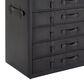 Maple and Jade 5-Drawer Room Chest with Stud and Buckle Detail in Black, , large