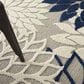 Nourison Aloha ALH05 2"3" x 12" Ivory and Navy Indoor/Outdoor Runner, , large