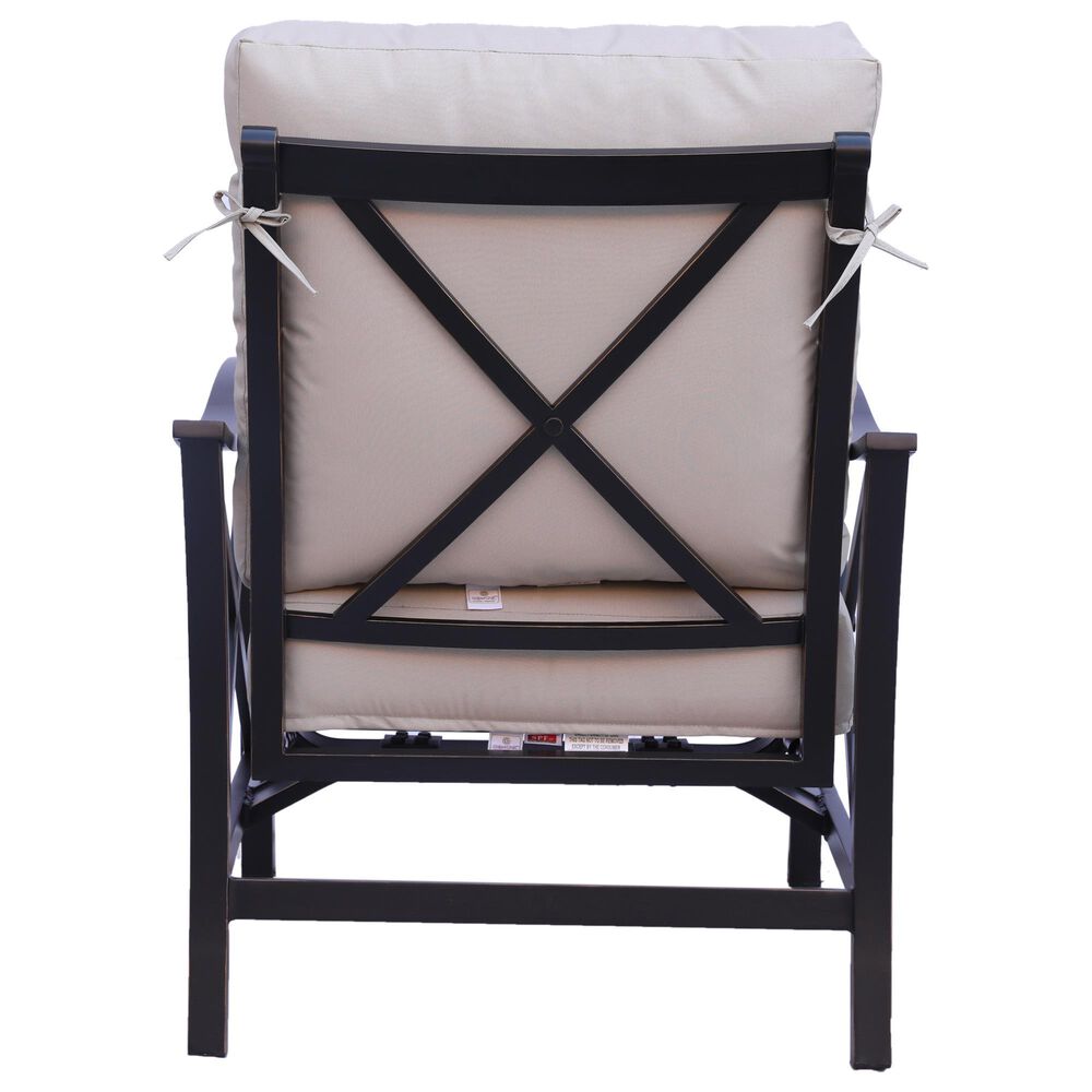 GatherCraft Denison 5-Piece Octagon Firepit Chat Set in Splendor Wheat, , large