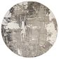 Amer Rugs Alpine ALP-6 7"10" Round Ivory Area Rug, , large