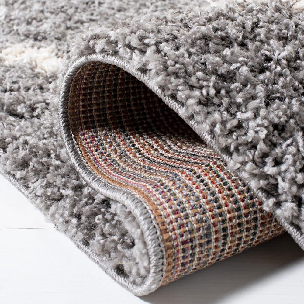 Safavieh Venus Shag VNS681J 4&#39; x 6&#39; Grey and Ivory Area Rug, , large
