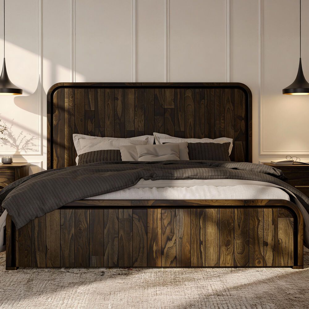 Fallridge Mezquite King Panel Bed in Black, , large