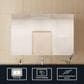 Lexora Home Vellum 40" x 28" LED Vanity Mirror, , large