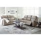 Ashley Lavenhorne Manual Reclining Sofa and Loveseat Set in Pebble, , large