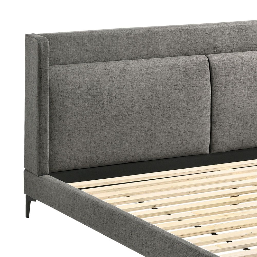 Blue River Legend King Platform Bed in Gray, , large