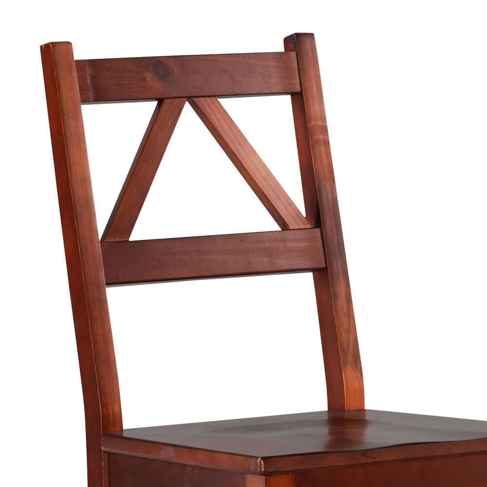 Linon Home Decor Titian Desk Office Chair in Antique Tobacco, , large