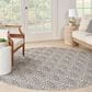 Nourison Aloha 7"10" Round Charcoal Indoor/Outdoor Area Rug, , large