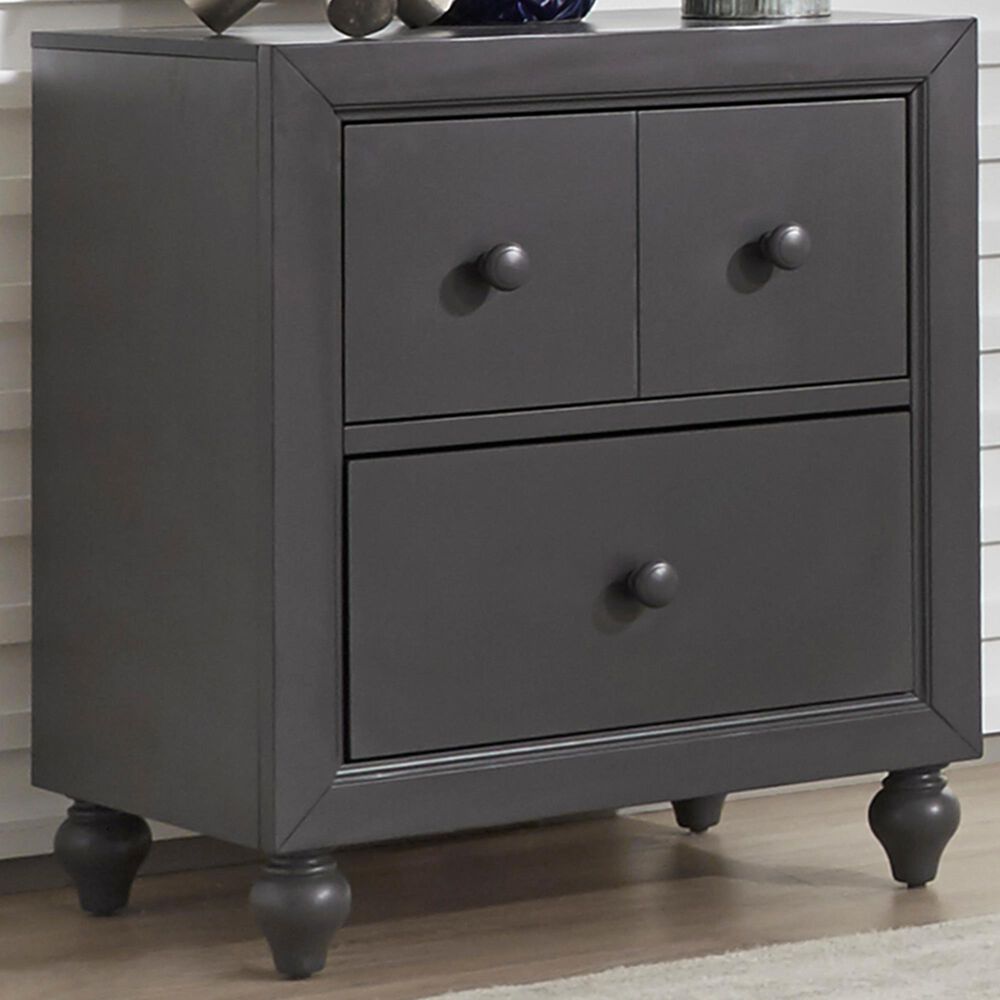 Belle Furnishings Cottage View Nightstand in Dark Gray, , large