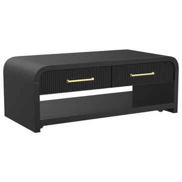 Mayberry Hill Ridgemont Coffee Table with Casters in Black, , large