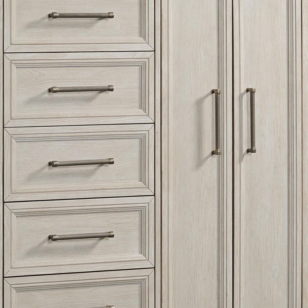Hawthorne Furniture Carlson 5-Drawer Chest with Double Doors in Washed Linen, , large
