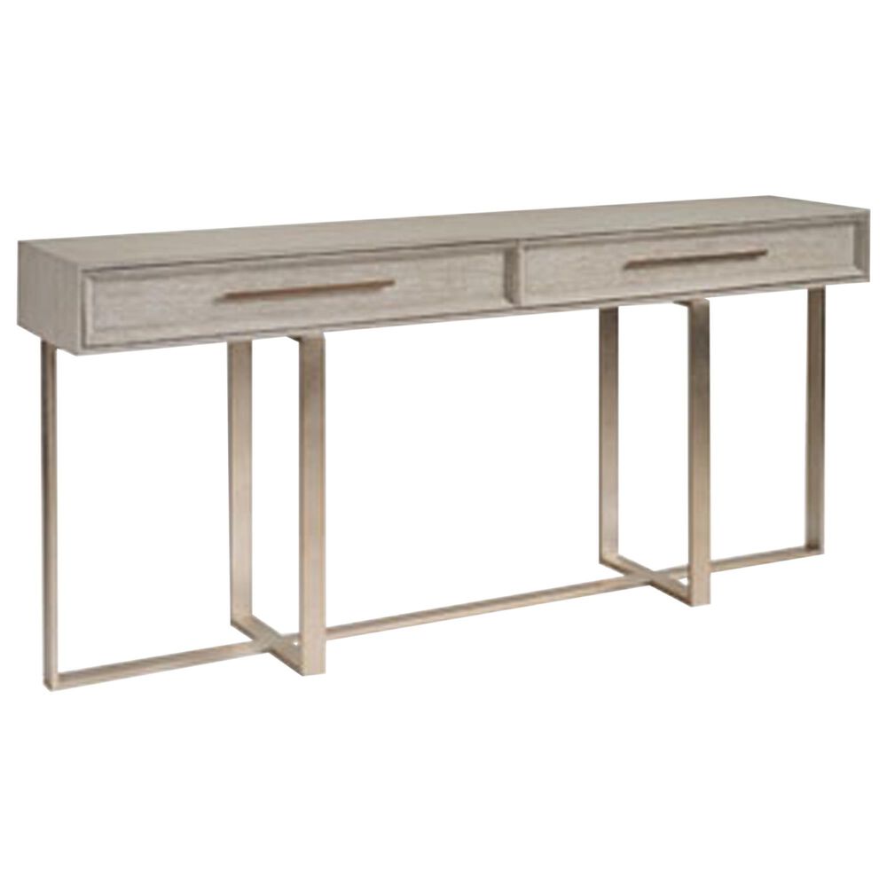 Lexington Home Brands Copa Cabana San Juan Console in Sea Mist and Champagne Silver Leaf, , large