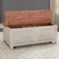 Belle Furnishings Farmhouse Reimagined Storage Trunk in White, , large
