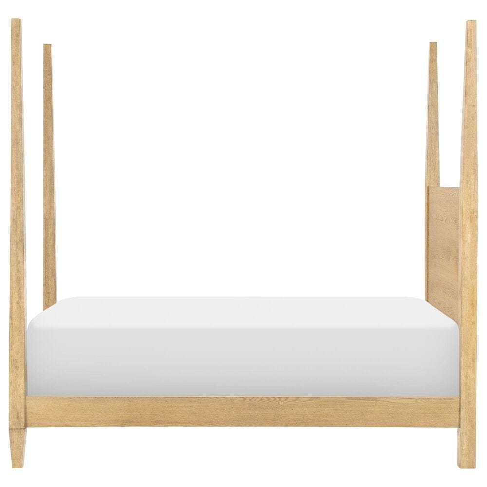 St Claire Home Today's Traditions 4 Piece Twin Platform Poster Bed Set in Natural Hickory, , large