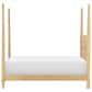 St Claire Home Today"s Traditions 4 Piece Twin Platform Poster Bed Set in Natural Hickory, , large