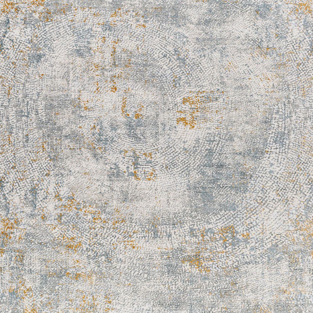 Surya Dresden DRE-2320 White, Medium Gray, Light Slate, Gray, Denim and Mustard 12' x 15' Area Rug, , large