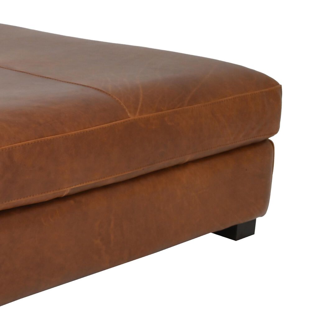 Bordeaux &amp; Co Ottoman in Leon Maple, , large