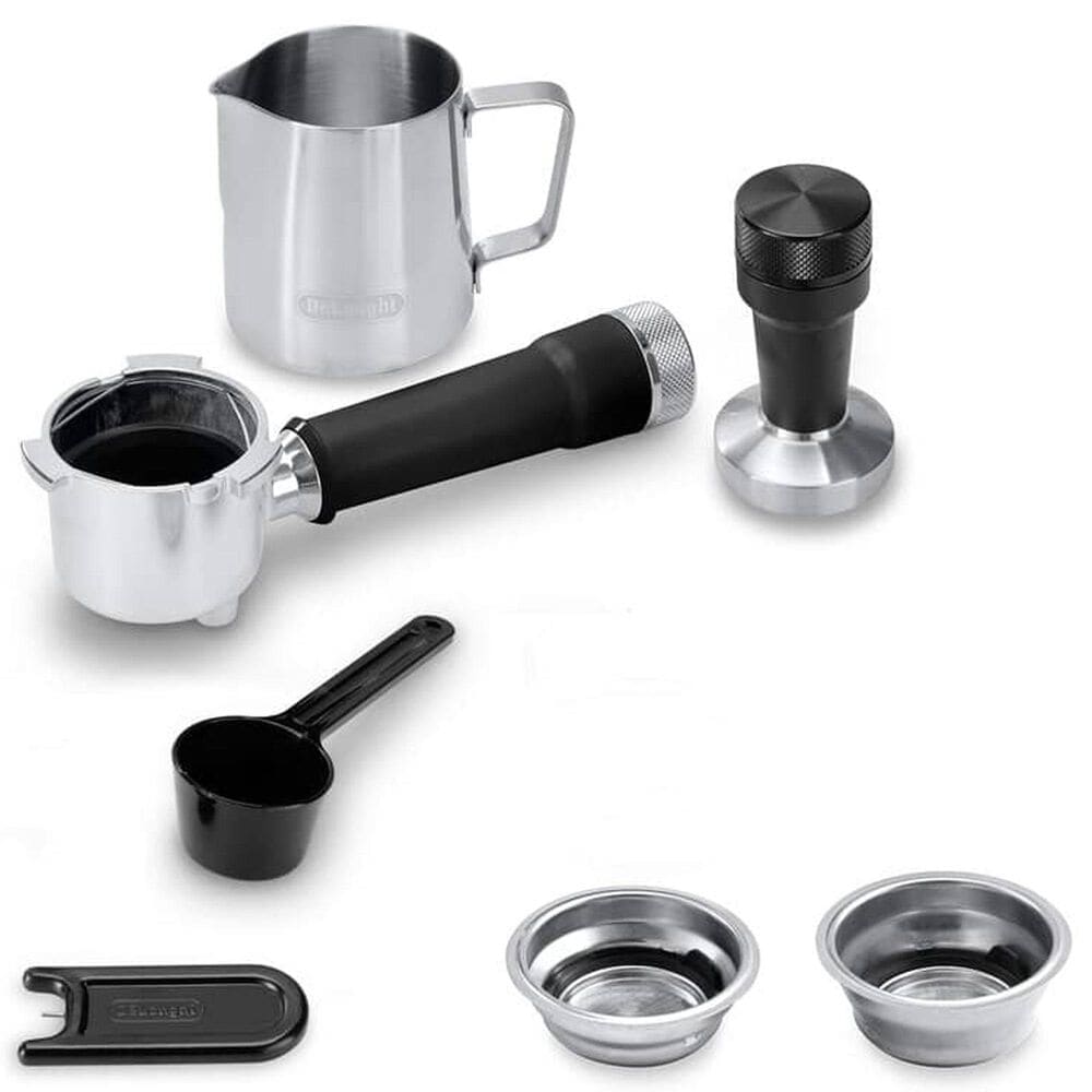 DeLonghi Dedica Duo 35 Oz Espresso Machine with Cold Brew in Metal, , large