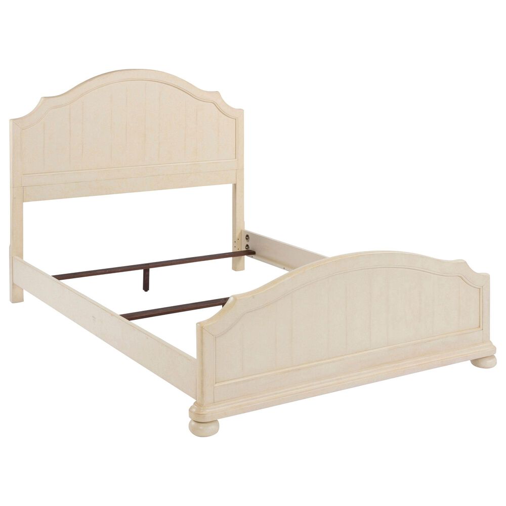 Homestyles Provence Queen Bed in Antiqued White, , large