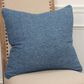 Rizzy Home Solid 20" Down Filled Pillow in Blue, , large