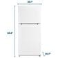 Element 18.1 Cu. Ft. Top Freezer Refrigerator in White, , large