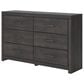 Ashley Hollivern 6-Drawer Dresser in Dark Gray, , large