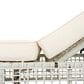 HOMLUX Patio Chaise Lounge with Creamy White Rattan in Beige, , large
