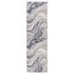 Jaipur Ferris Orion Blanc De Blanc and Orion Blue 3" x 10" Runner, , large