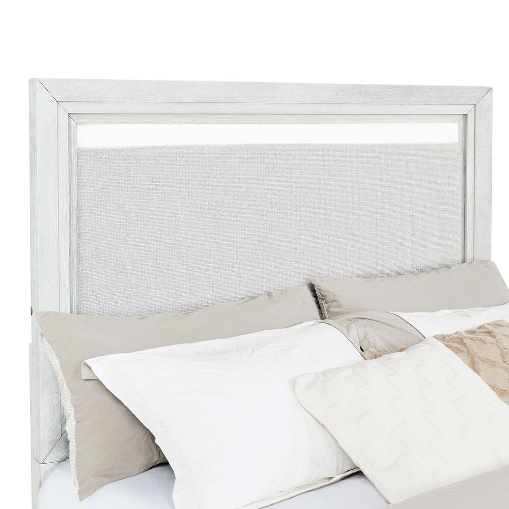 Sasha Lee Queen Storage Bed in Brushed White, , large