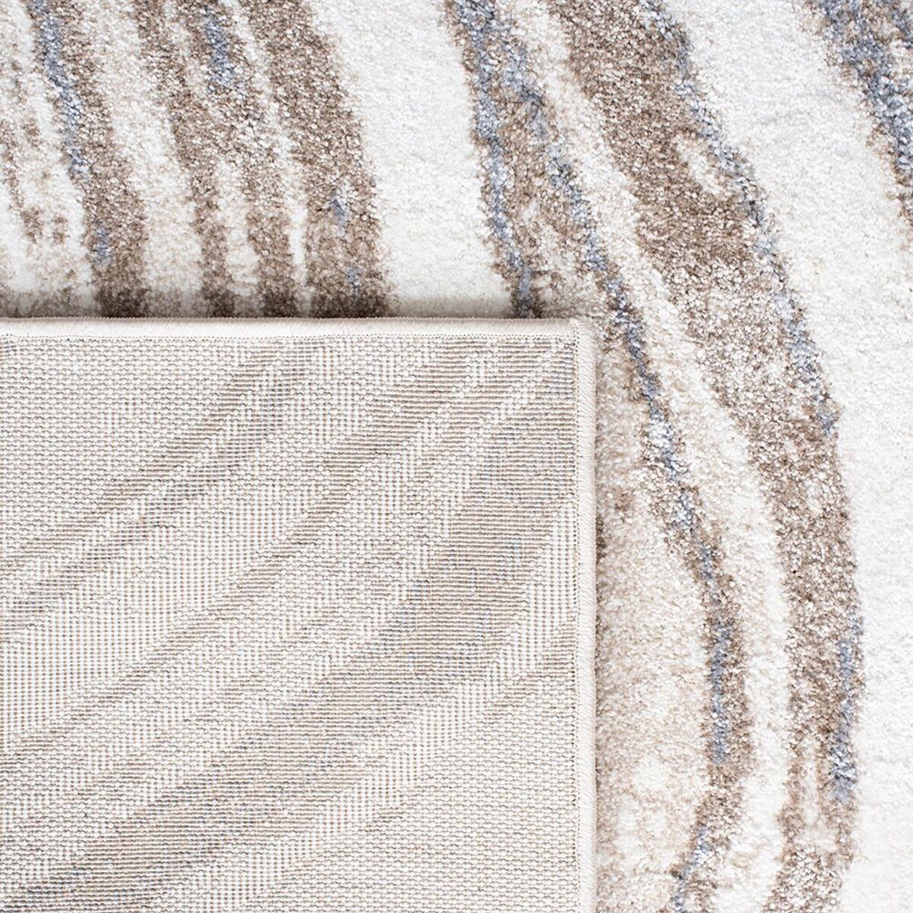 Safavieh Cyrus Shag CYR130A 2&#39;2&quot; x 9&#39; Ivory and Grey Runner, , large