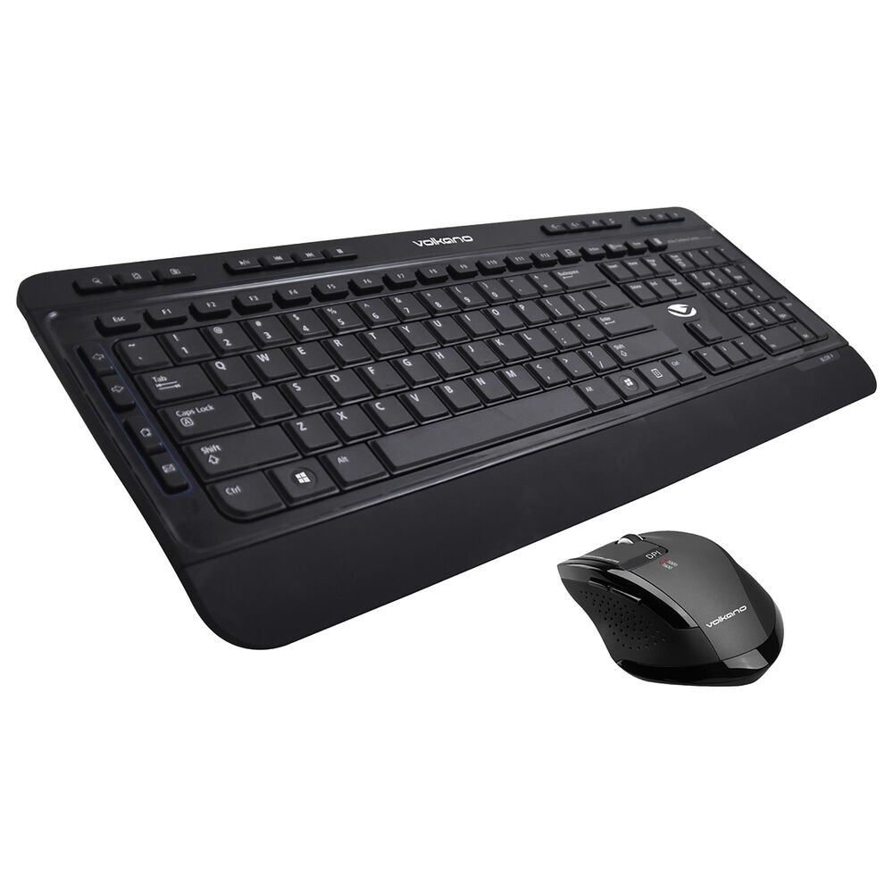Volkano Wireless Keyboard and Mouse Combo in Black, , large