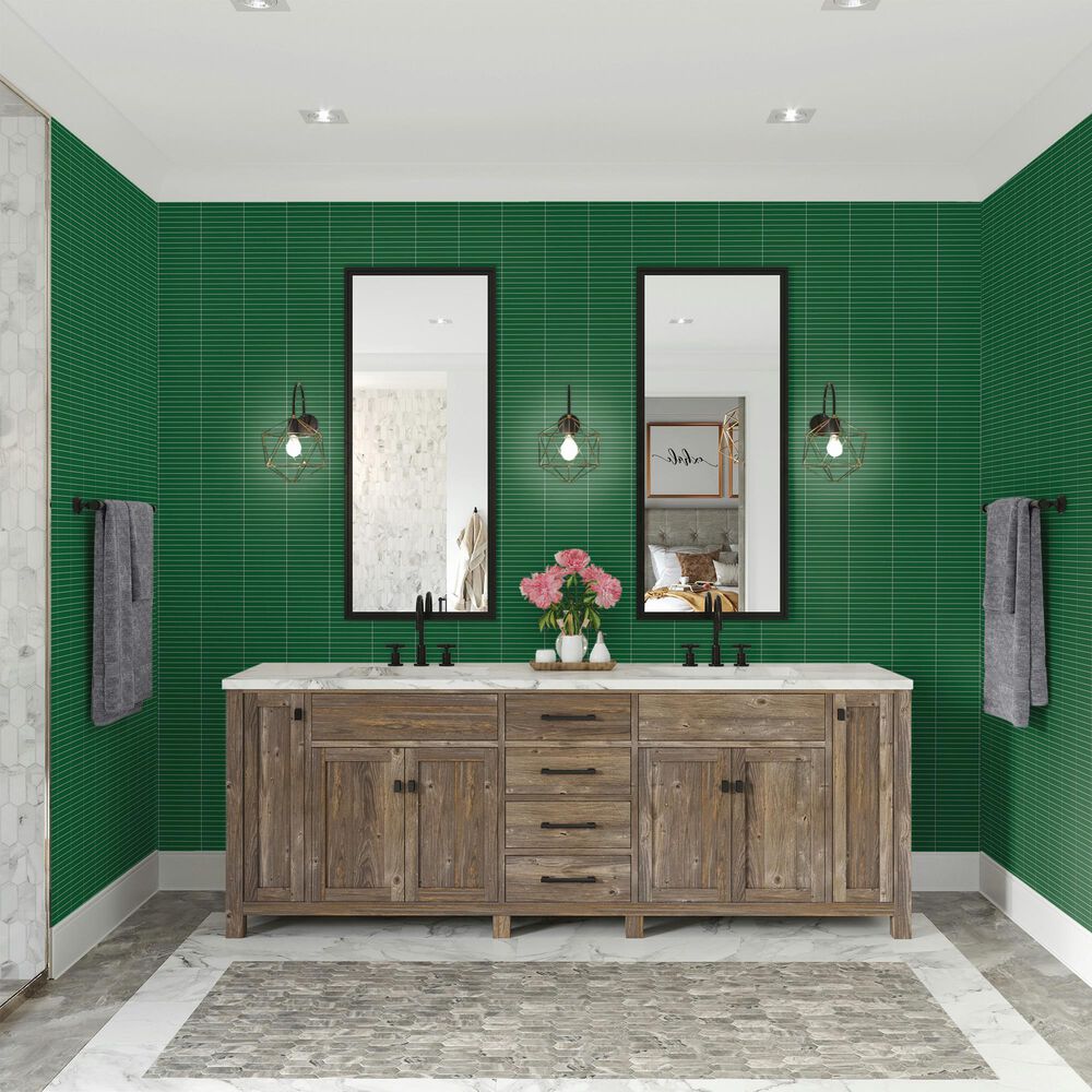 Dal-Tile Color Wheel Emerald 12&#39;&#39; X 10&#39;&#39; Ceramic Mosaic Sheet, , large