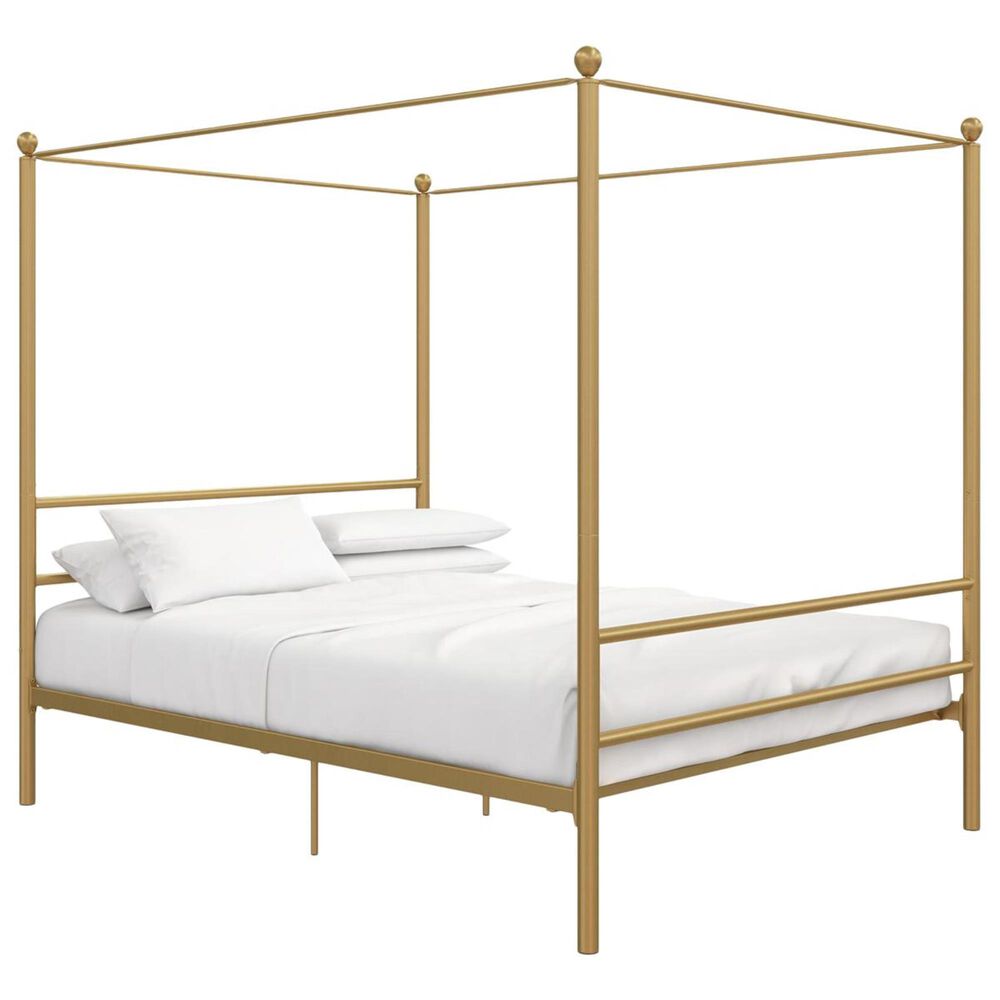 DHP Kora Full Canopy Bed in Gold, , large