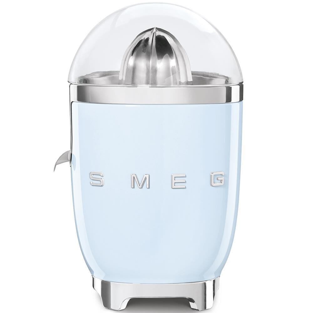 SMEG Retro Style Citrus Juicer in Pastel Blue and Polished Chrome, , large