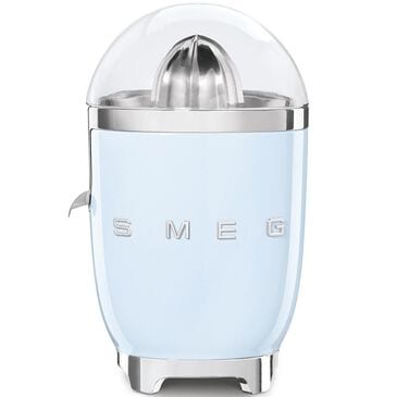 SMEG Retro Style Citrus Juicer in Pastel Blue and Polished Chrome, , large