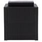 CorLiving Parksville Patio Sectional Armchair in Black/Ash Gray, , large