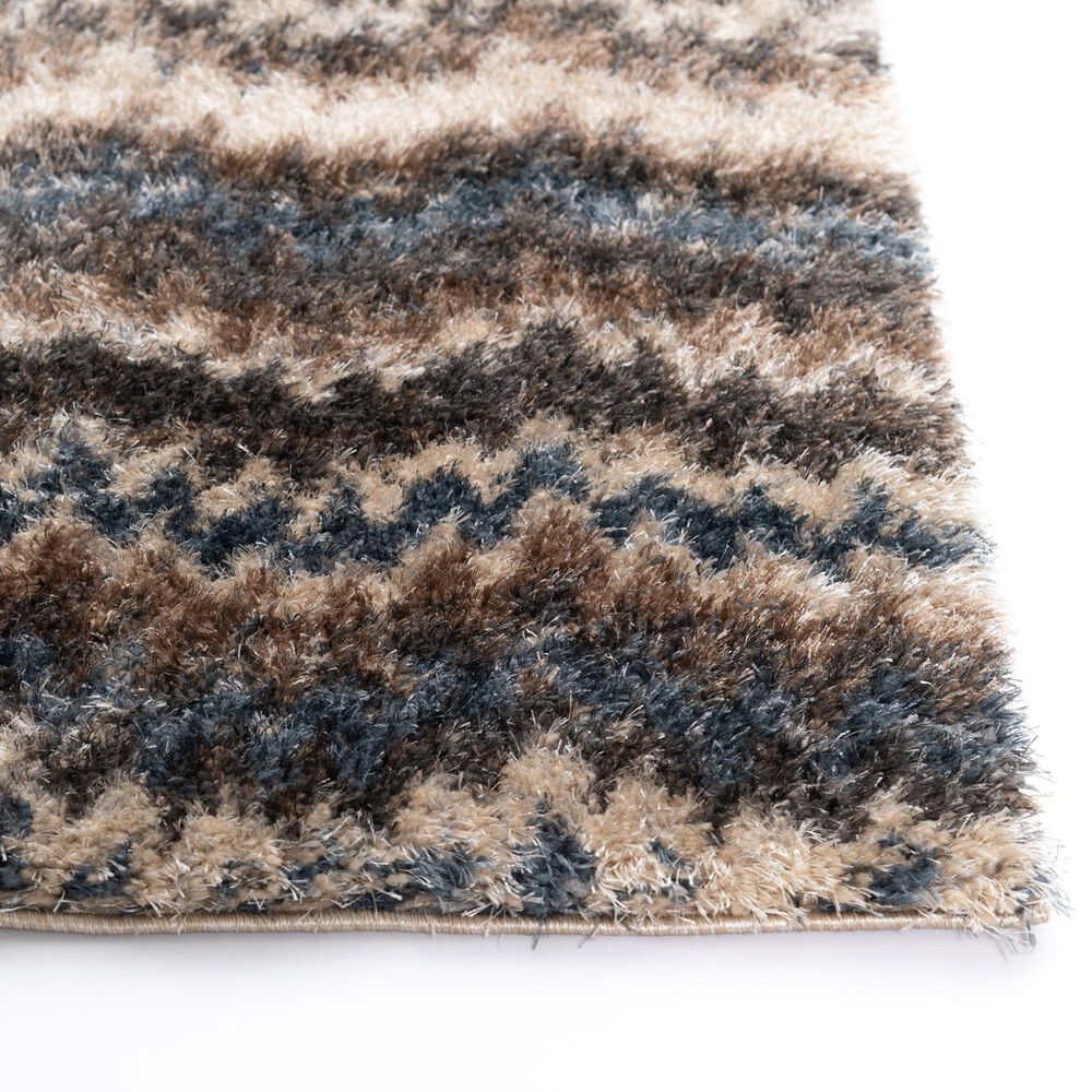 Central Oriental Pulse Amalie Multicolor 5&#39;3&quot; x 7&#39;3&quot; Area Rug, , large