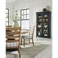 Ashley Ridgester Display Cabinet in Light Brown and Black, , large