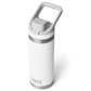 YETI Rambler 18 Oz Water Bottle with Flip Chug Cap in White, , large