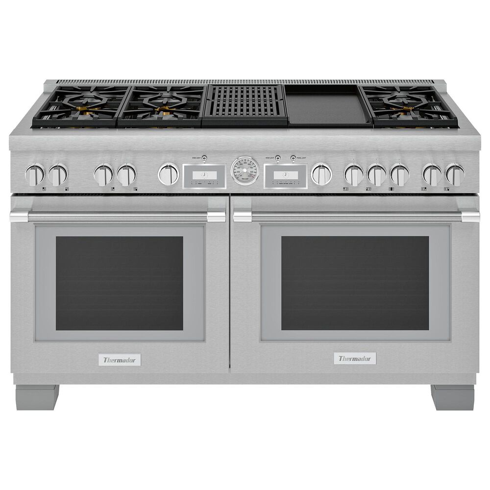 Thermador 60" Pro Grand Dual Fuel Range with 6 Burners in Stainless Steel, , large