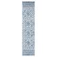 Safavieh Tulum Transitional  2" x 9" Ivory and Navy Runner, , large