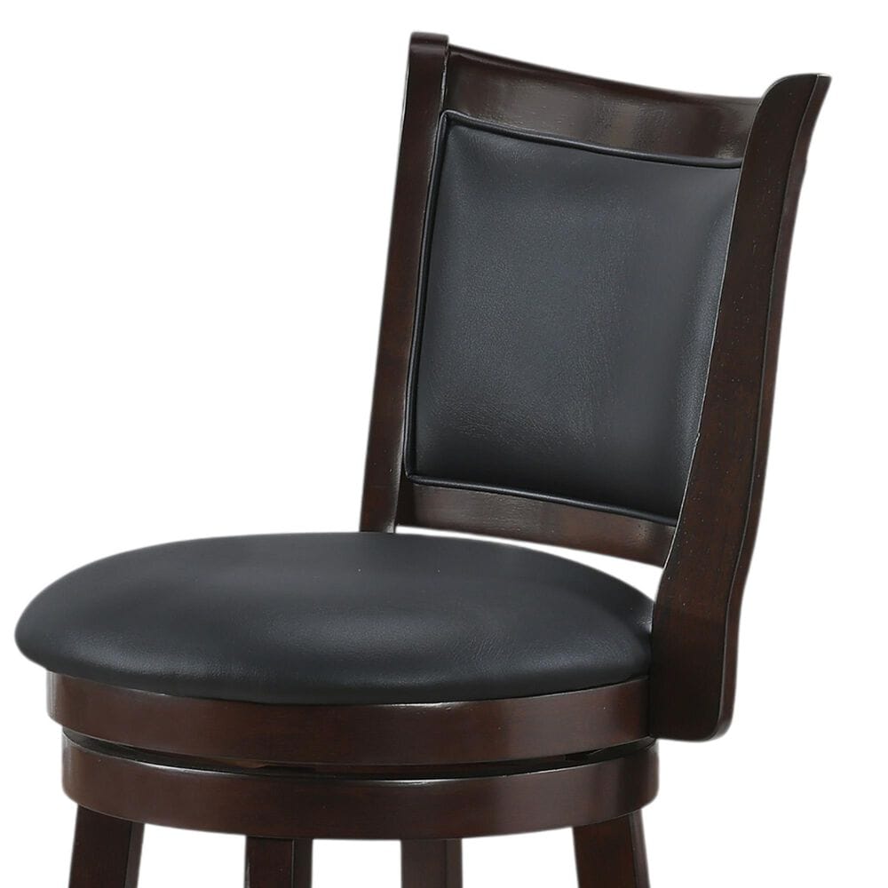 New Heritage Bristol Swivel Counter Stool in Dark Brown, , large