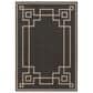 Surya Alfresco 5"3" x 7"7" Black, Brown and Beige Indoor/Outdoor Area Rug, , large
