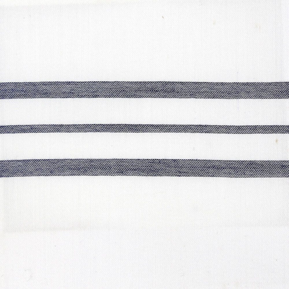 Ann Gish Art Of Home 4-Piece Queen Hem Stripe Sheet Set In White Navy, , large