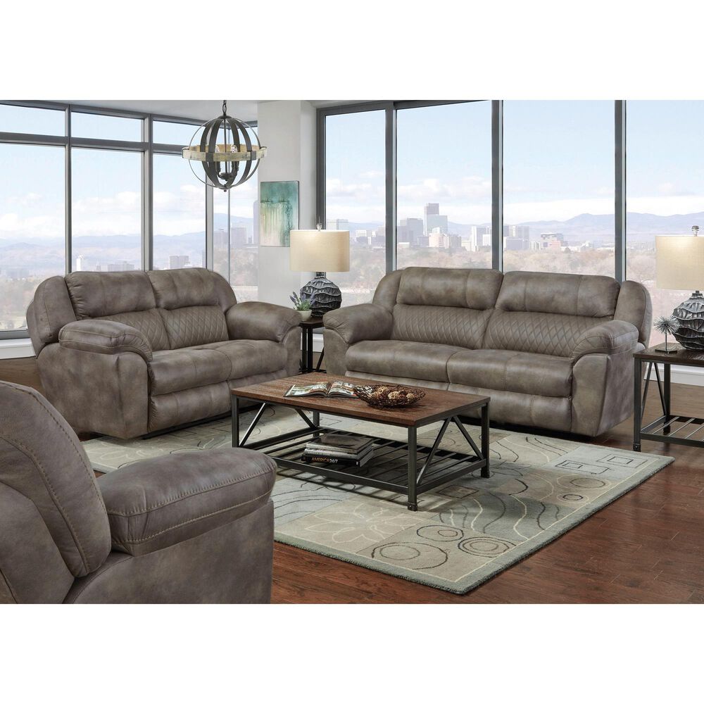 Catnapper Flynn Power Reclining Lay Flat Sofa with Power Headrest and Lumbar, Dual Heat and Massage in Fig, , large