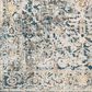 Surya Presidential Ice Blue, Blue, Dusty Sage, Saffron, Ivory, Wheat, Orange, Light Olive, Gray and Charcoal 11"6" x 15"6" Area Rug, , large
