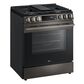 LG 5.8 Cu. Ft. Slide-in Gas Range in PrintProof Black Stainless Steel, , large