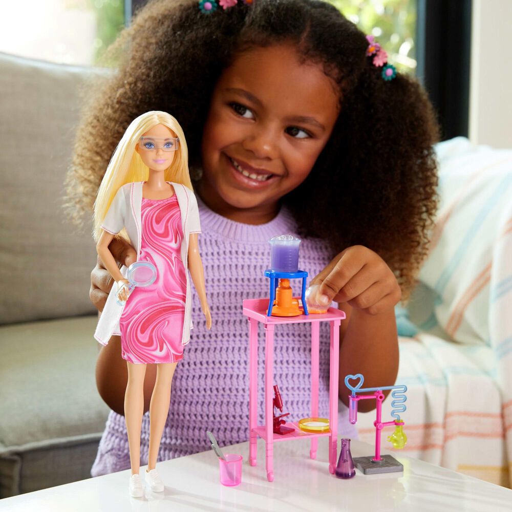 Barbie Scientist Doll with Accessories Set in Multicolor, , large