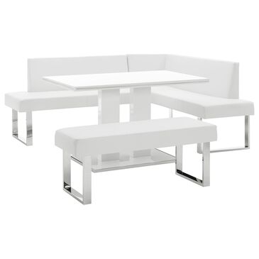 Blue River Amanda 3-Piece Dining Set in White, , large