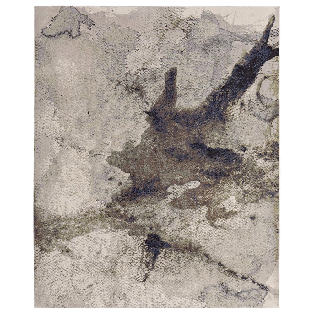 Feizy Clio 7"9" x 10" Green and Ivory Area Rug, , large